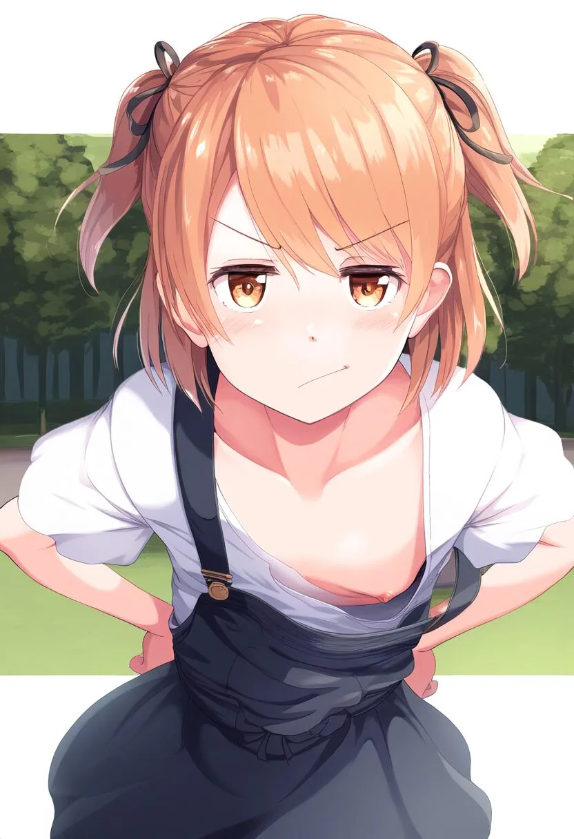 みつきは怒っているのに乳首見えてる