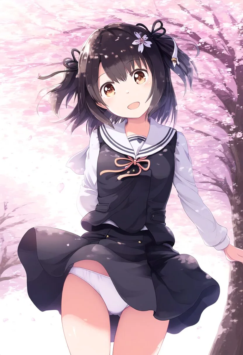 パンチラに気づかないみつき