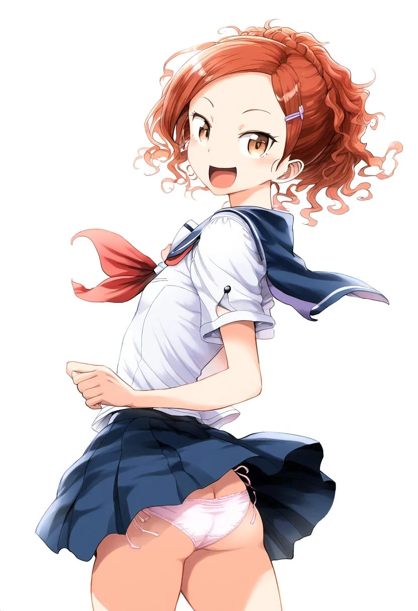 お尻丸見えな気の強そうな女子