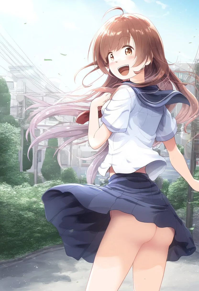 お尻丸見えな優しいお姉さん