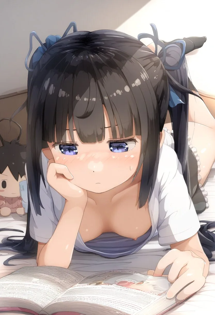 ツインテール女子は本を読む