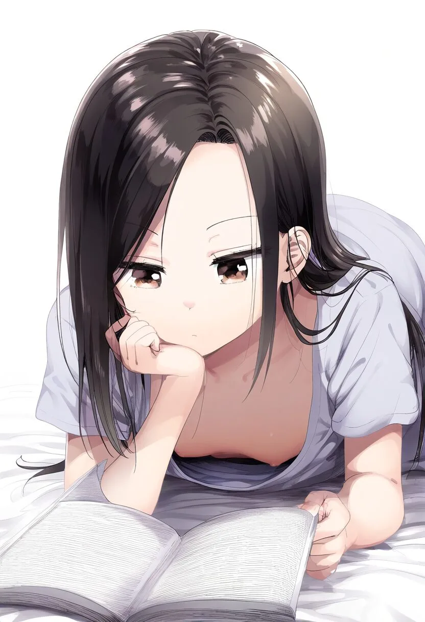祈守ゆずはは読書中