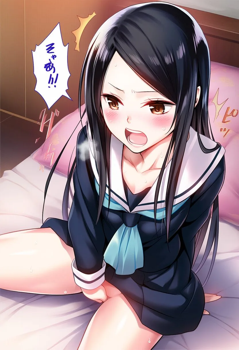 祈守ゆずははオナニーしてるところを見られてしまった。