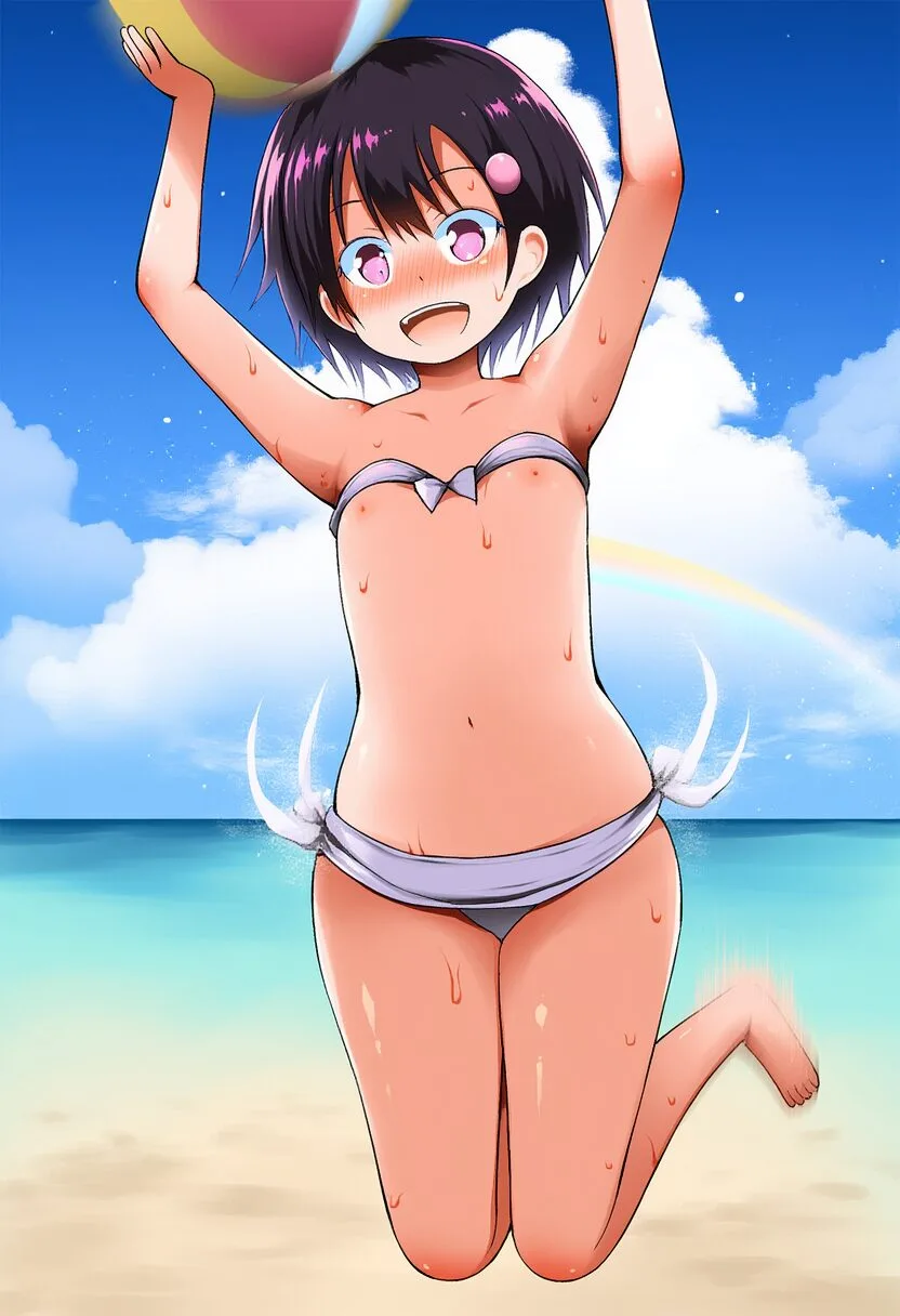 ポロリしちゃってる根岸めぐ