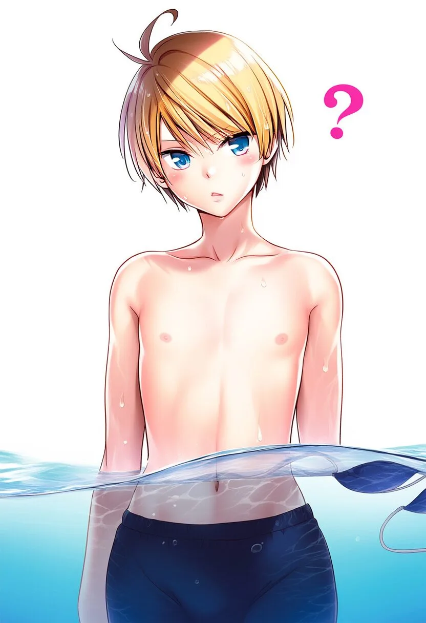 すみかは水着が外れたのに気づかない