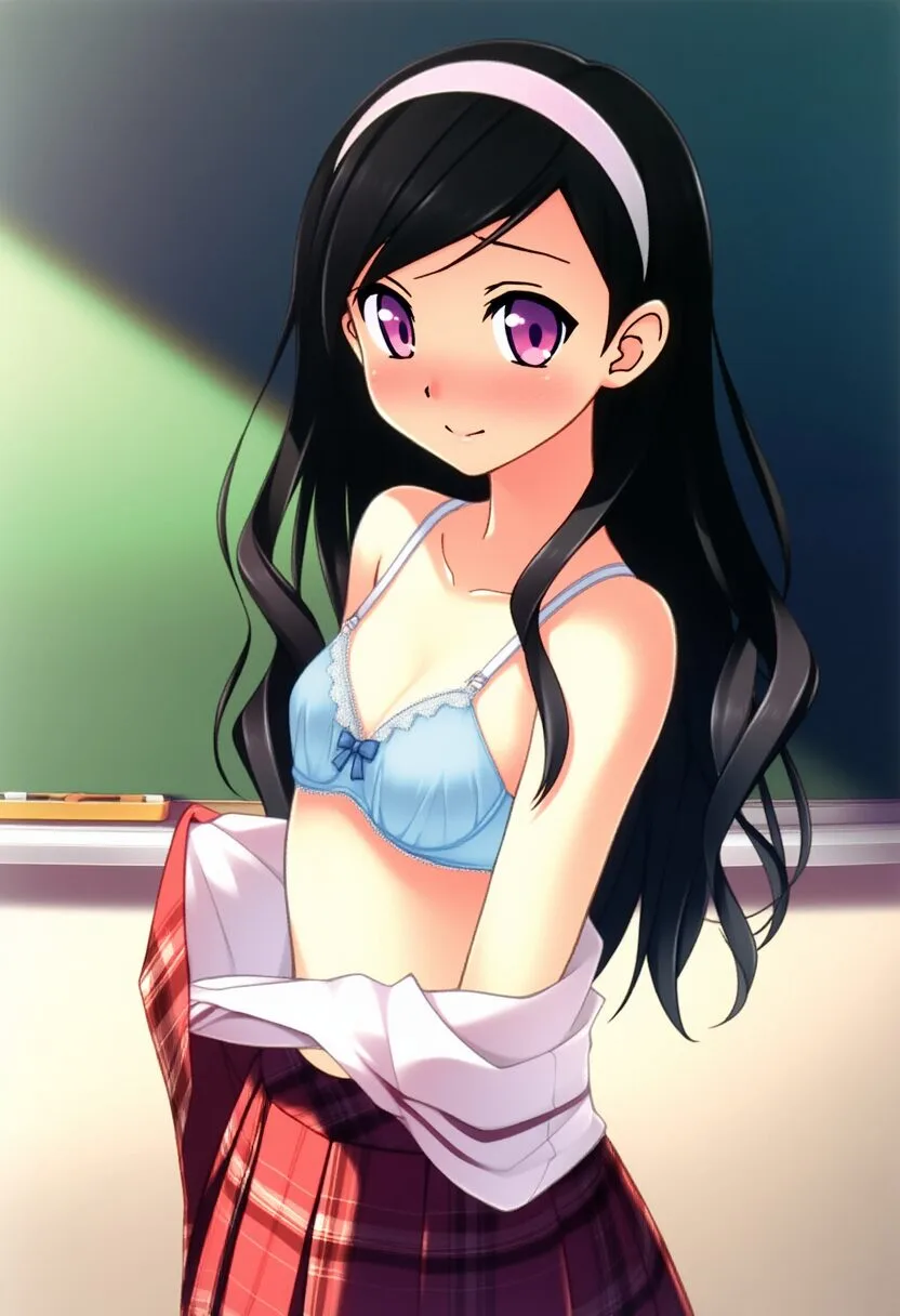 脱ぎ脱ぎちょっと天パの女子