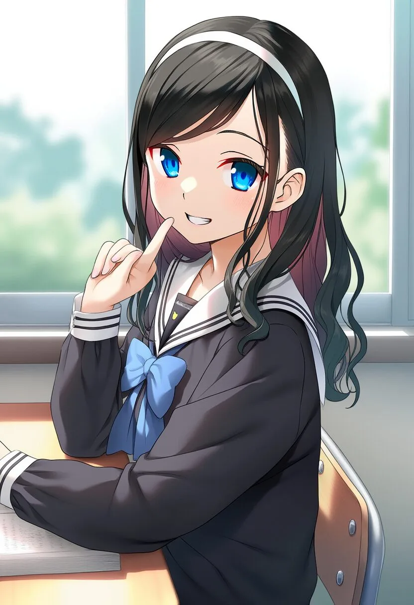 朝霧ことはは授業中に笑顔