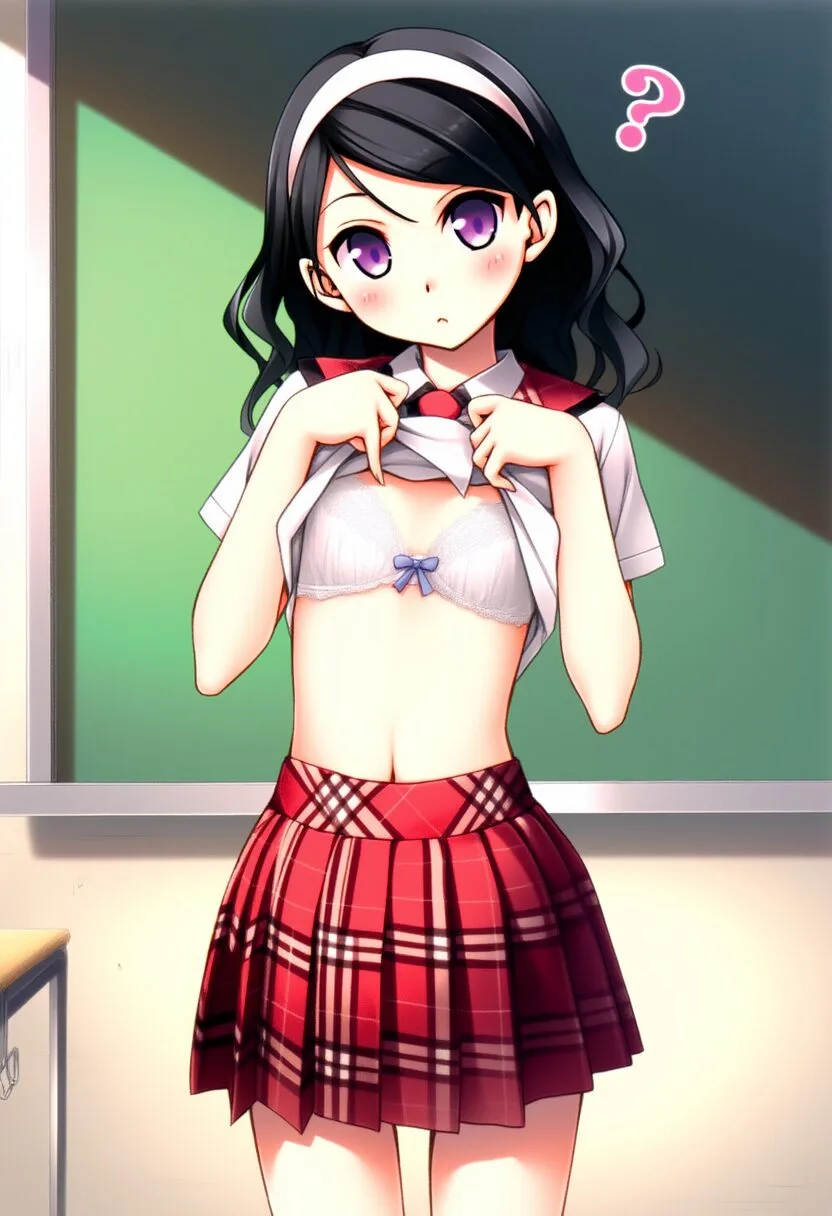 可愛い女子は脱ぎながら疑問