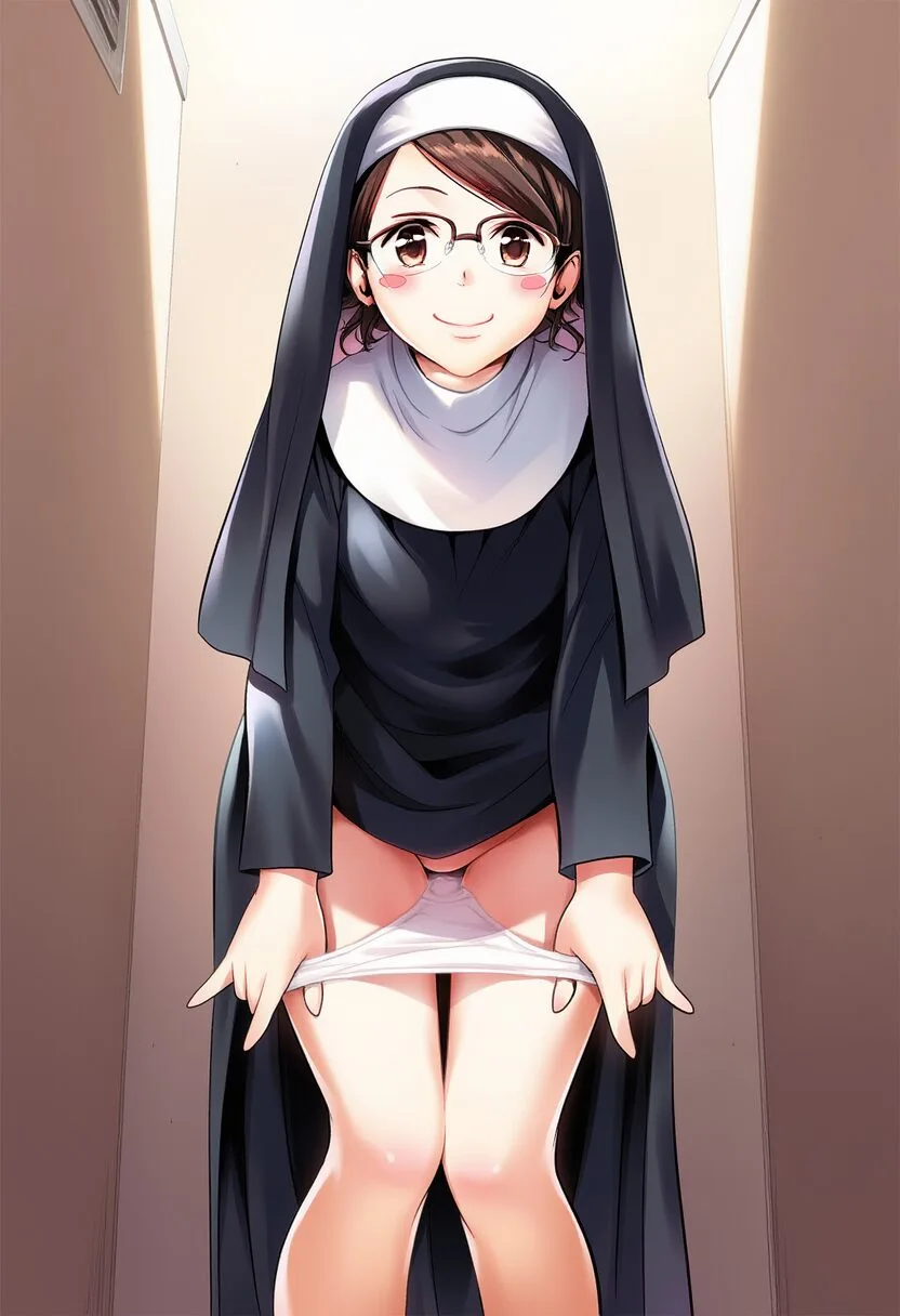 みのりちゃんはパンツをおろし中