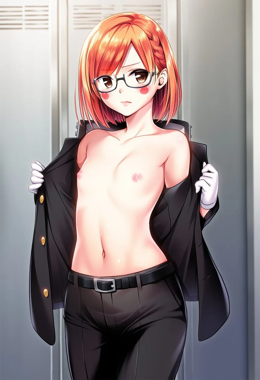 学ランシャーロットはおっぱい見せる