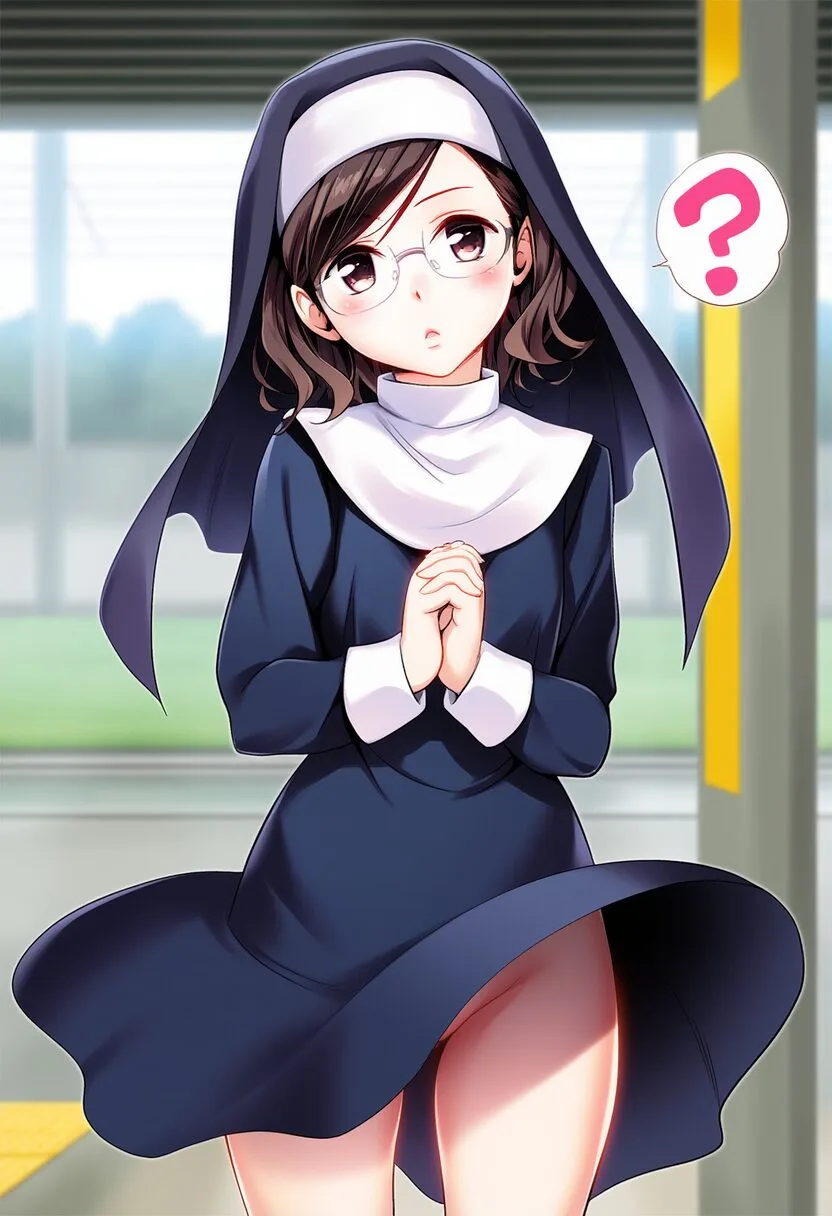 清華はノーパンなのに気づかない