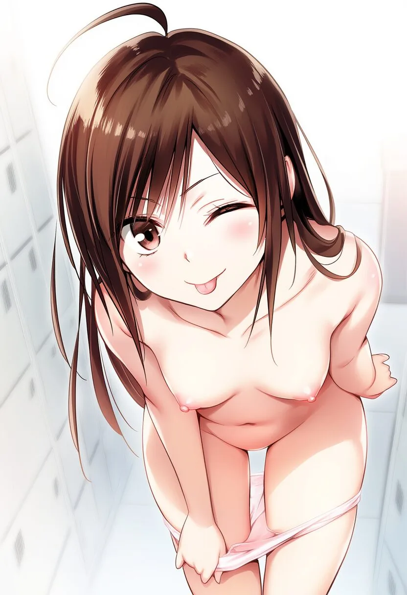 桐ヶ谷あおいはイタズラな笑顔で脱いでる