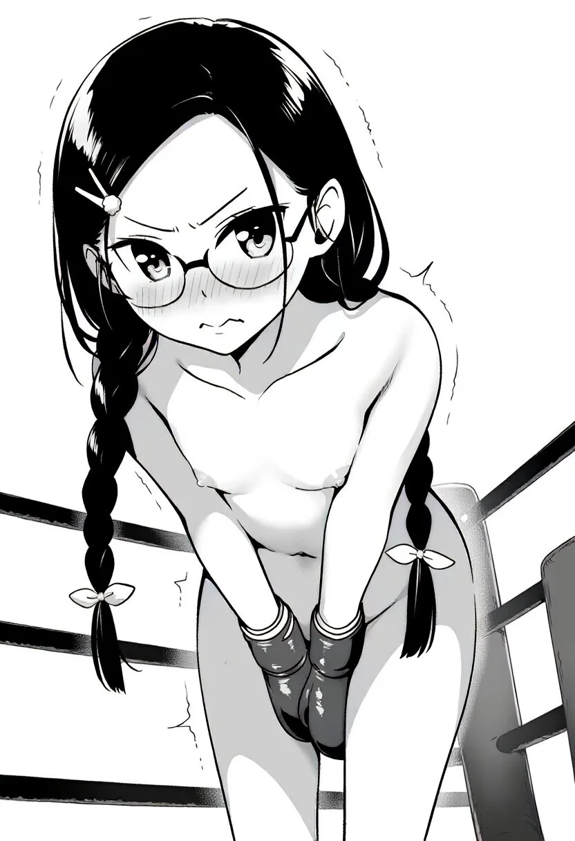 眼鏡娘は全裸でボクシング