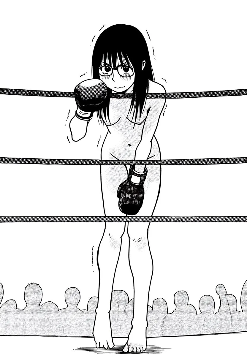 吉田ヒナミは全裸でボクシング