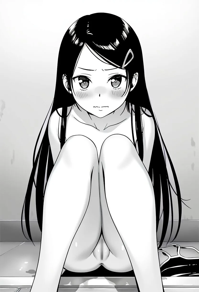 お嬢様系女の子は水着が脱げて防御している