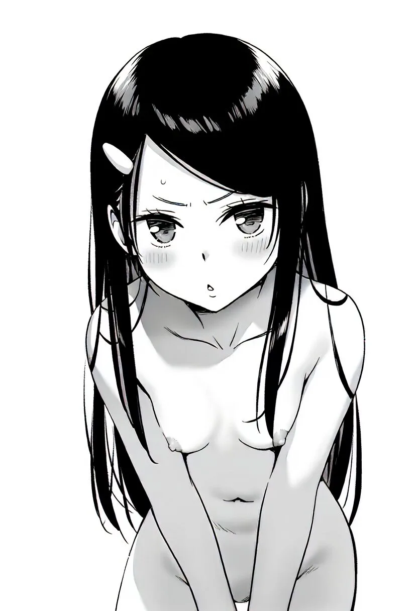 おでこ可愛い女子はプールでジト目で全裸