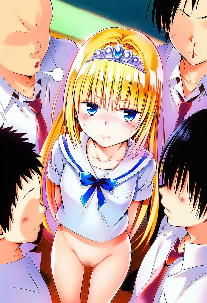 エレナ・ライトフォール: school uniform, classroom, {{{{{{{{bottomless, nsfw, vagina}