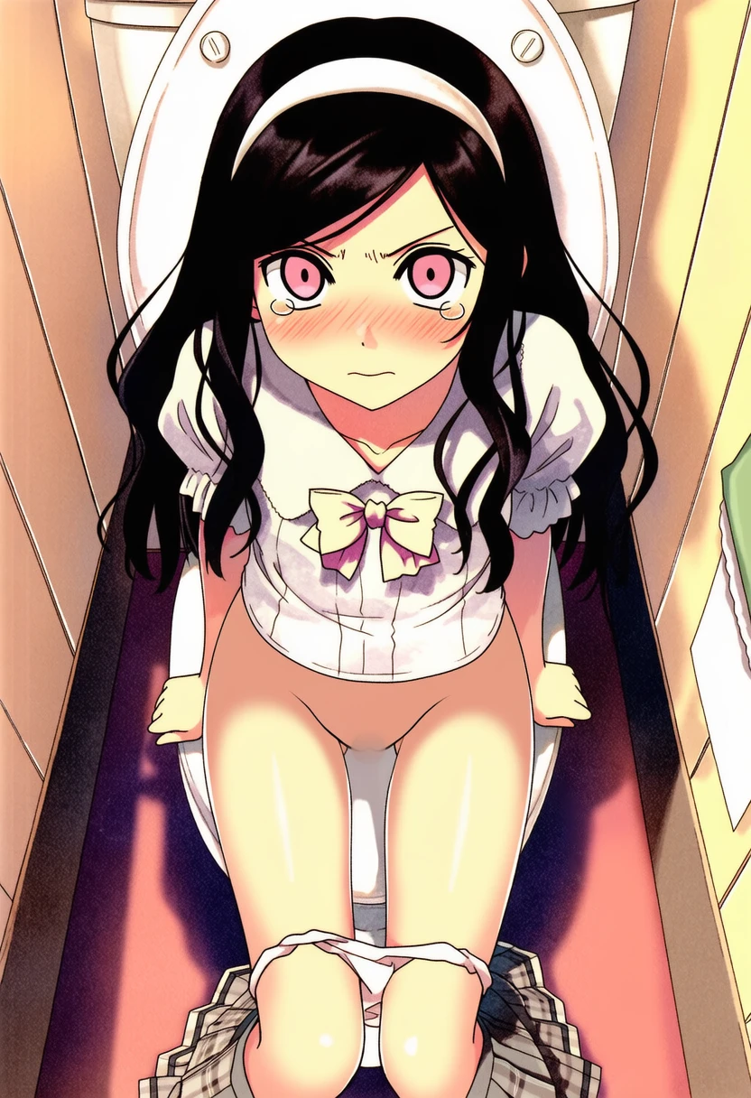 朝霧ことは: toilet, bottomless, nsfw, undressed skirt and panty around h