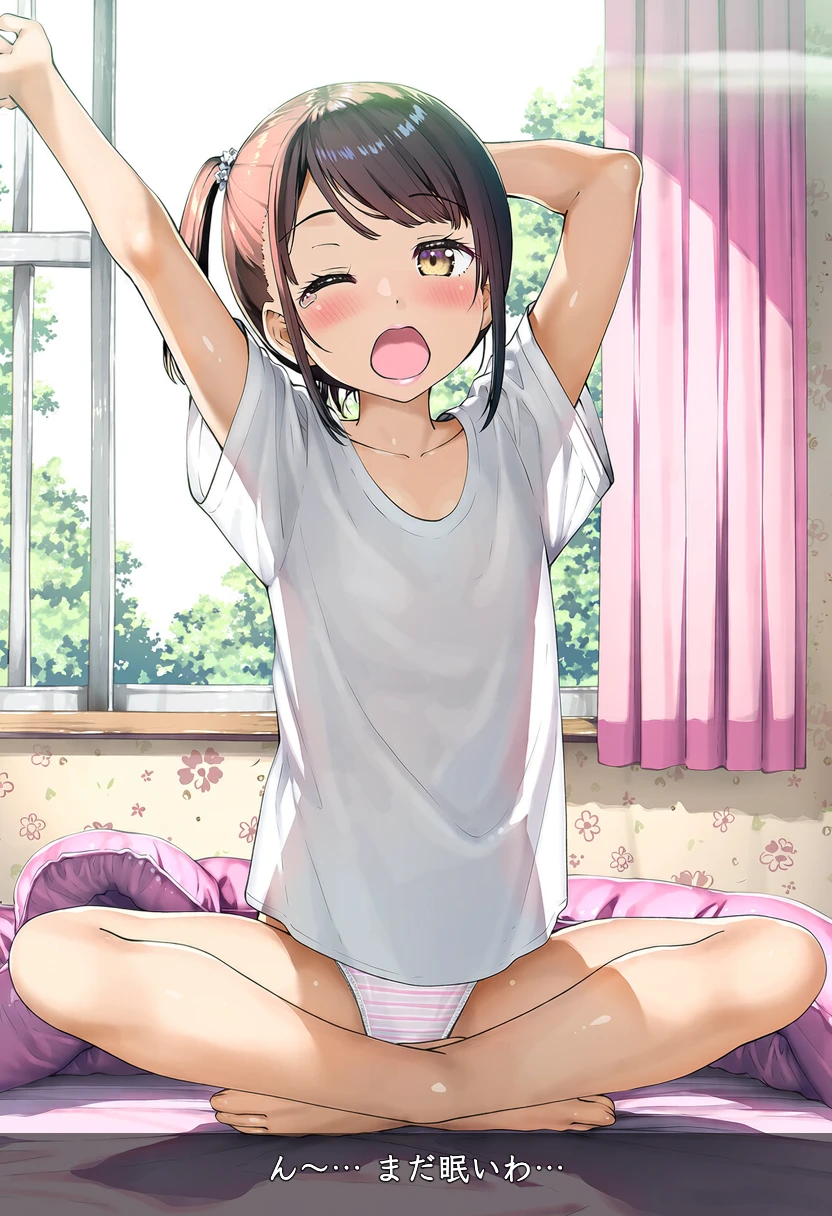 深星まどかは寝起きでズボン履いてるの気づいていない